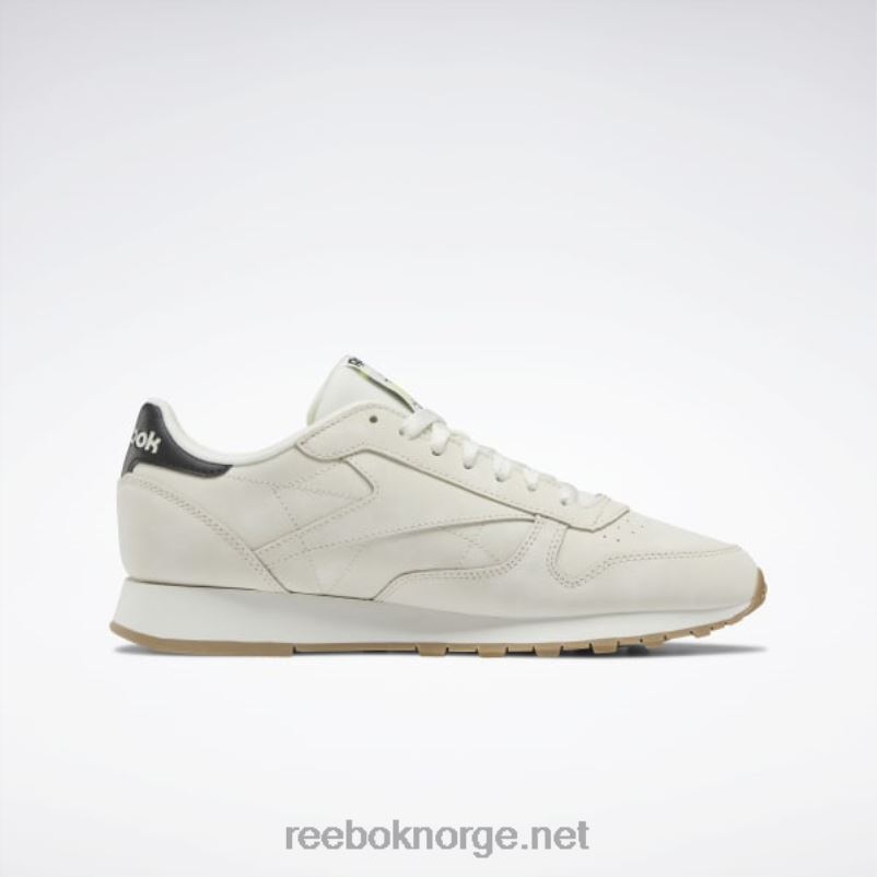 alabast/myk ecru/kjernesort 2X42N77 Reebok klassiske skinnsko - Bilde 2