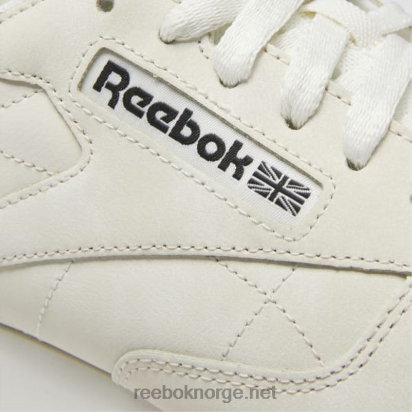 alabast/myk ecru/kjernesort 2X42N77 Reebok klassiske skinnsko - Bilde 7
