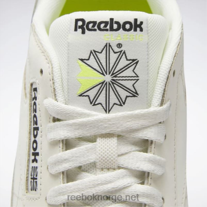alabast/myk ecru/kjernesort 2X42N77 Reebok klassiske skinnsko - Bilde 8