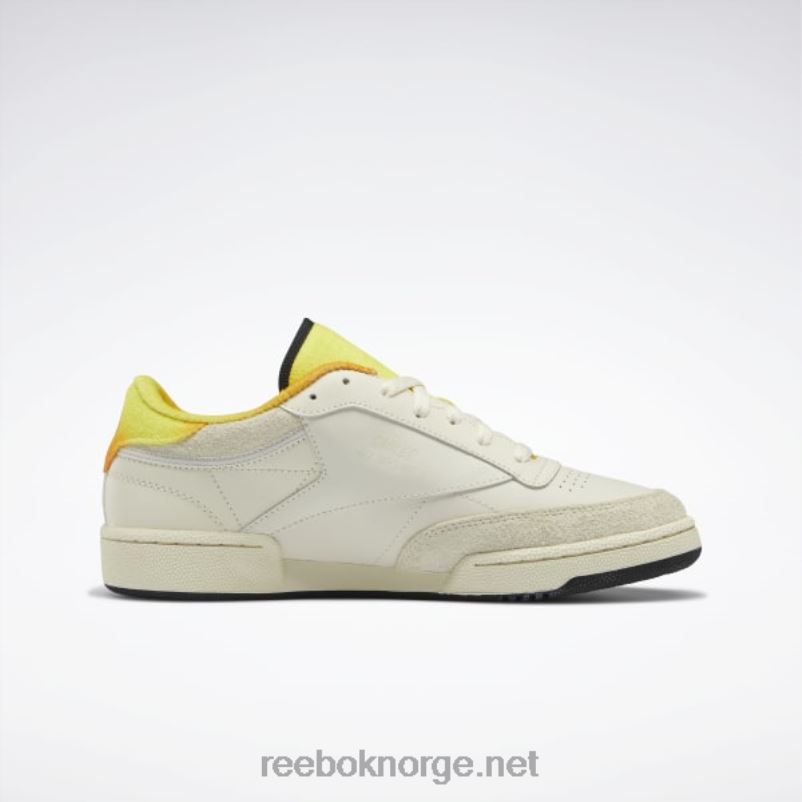 alabast/sitron/trek gull 2X42N166 Reebok smiley club c 85 sko - Bilde 3