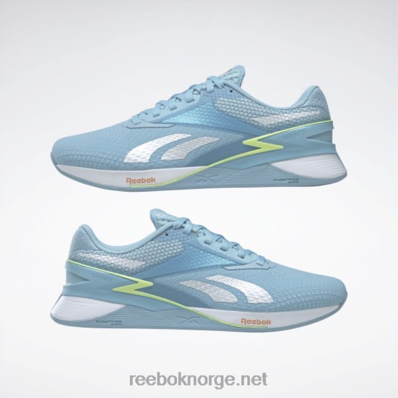 blå perle/energiglød/fersken fuzz s23-r 2X42N113 Reebok nano x3 damesko - Bilde 10