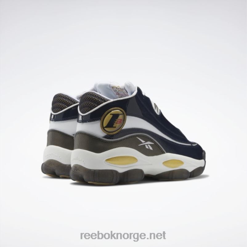 collegiate marine/ftwr hvit/rbk messing 2X42N571 Reebok svaret dmx basketball sko - Bilde 4