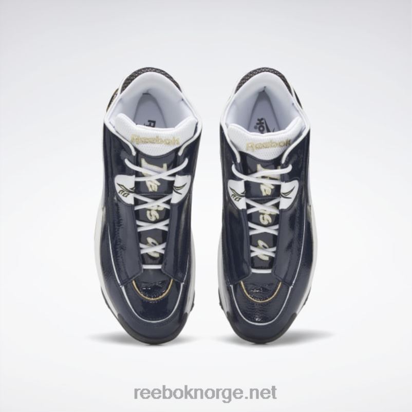 collegiate marine/ftwr hvit/rbk messing 2X42N571 Reebok svaret dmx basketball sko - Bilde 6