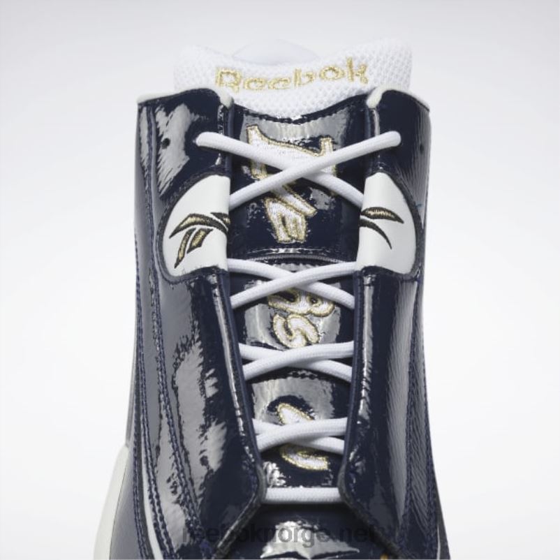 collegiate marine/ftwr hvit/rbk messing 2X42N571 Reebok svaret dmx basketball sko - Bilde 8