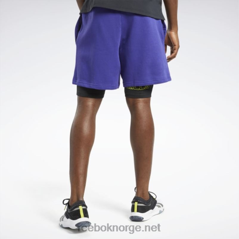 fet lilla 2X42N678 Reebok les mills 2-i-1 shorts - Bilde 3