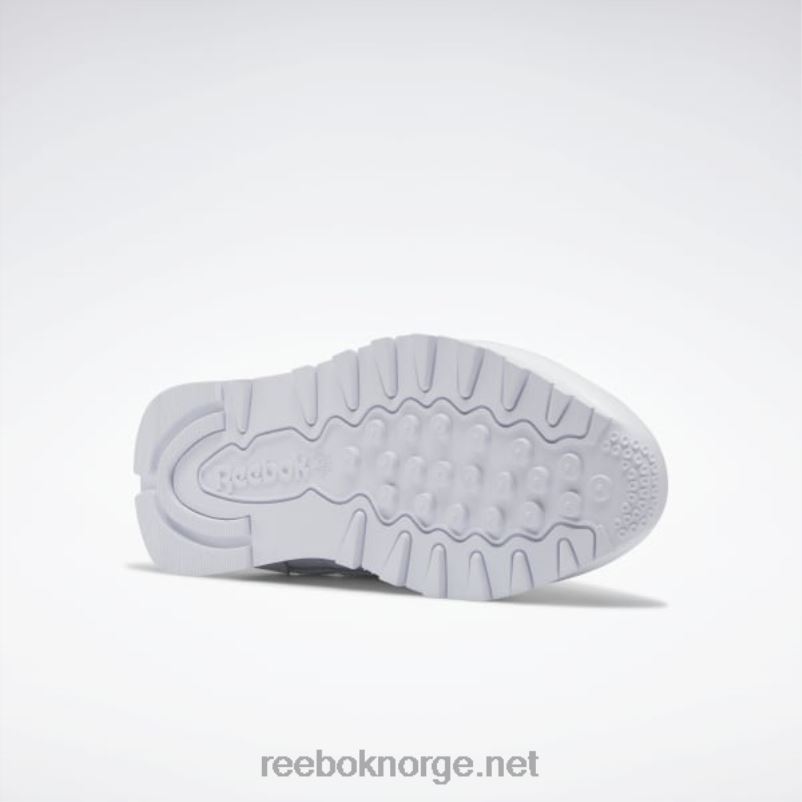 ftwr hvit/blå perle/aura oransje 2X42N424 Reebok klassiske damesko i skinn - Bilde 5
