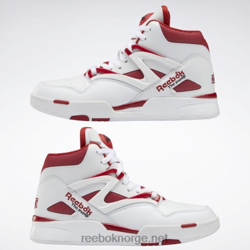 ftwr hvit/blink rød/kjerne svart 2X42N33 Reebok pump omni zone ii sko - Bilde 9