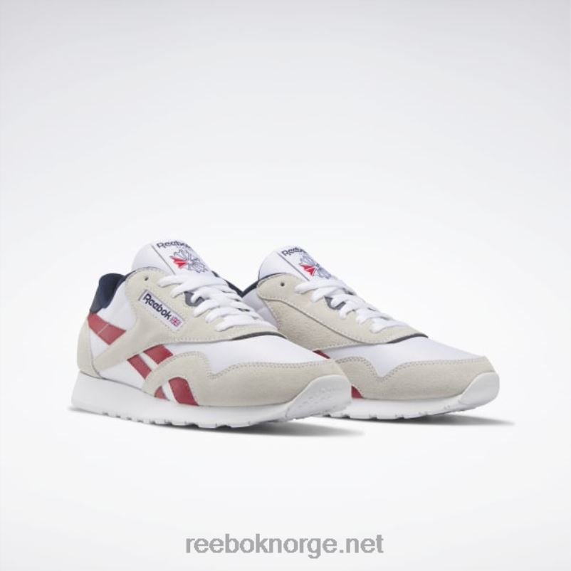 ftwr hvit/blink rød/vektor marine 2X42N1100 Reebok klassiske nylon herresko - Bilde 3