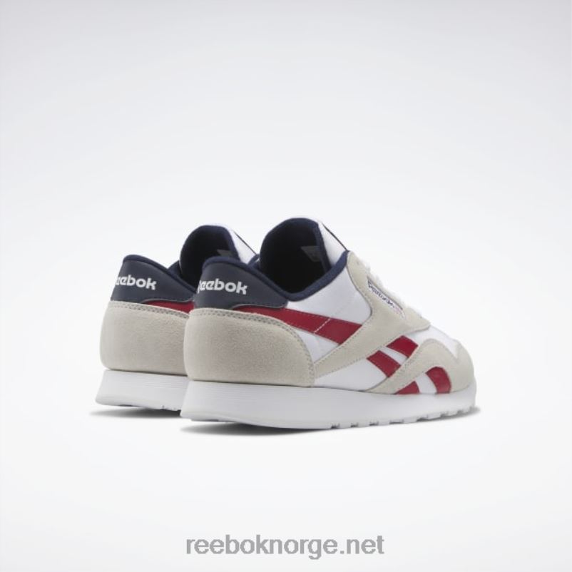 ftwr hvit/blink rød/vektor marine 2X42N1100 Reebok klassiske nylon herresko - Bilde 4