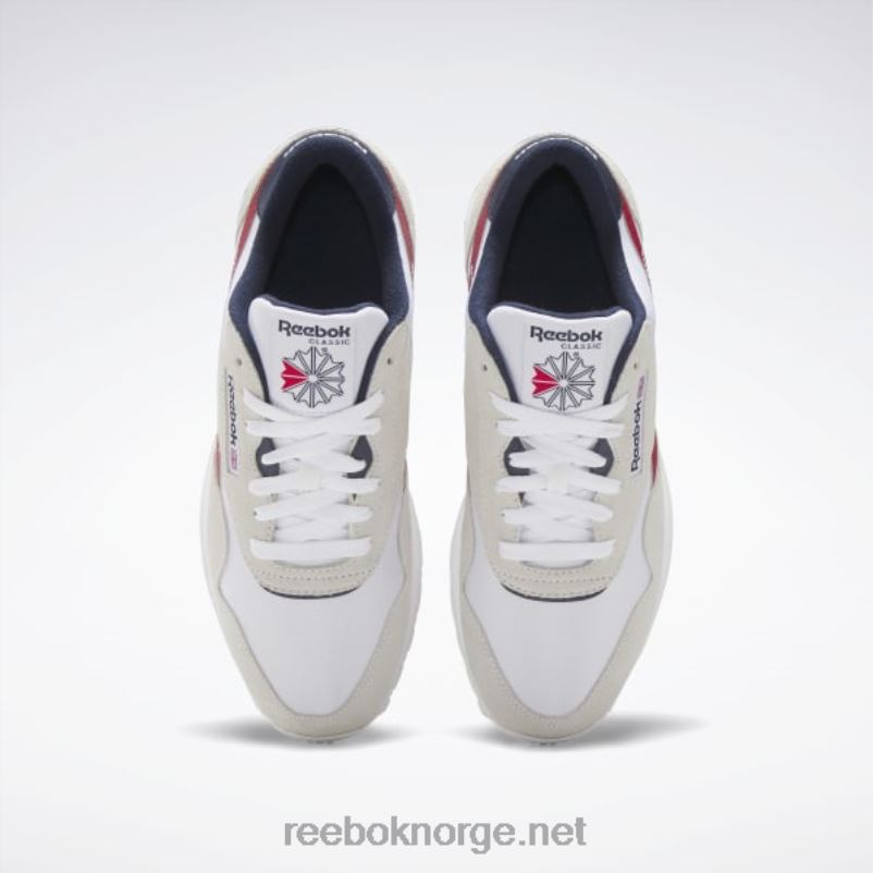 ftwr hvit/blink rød/vektor marine 2X42N1100 Reebok klassiske nylon herresko - Bilde 6