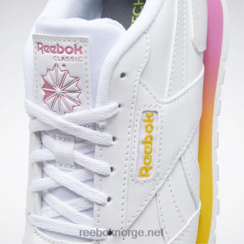 ftwr hvit/ekte rosa/alltid gul 2X42N826 Reebok klassiske harman run damesko - Bilde 7