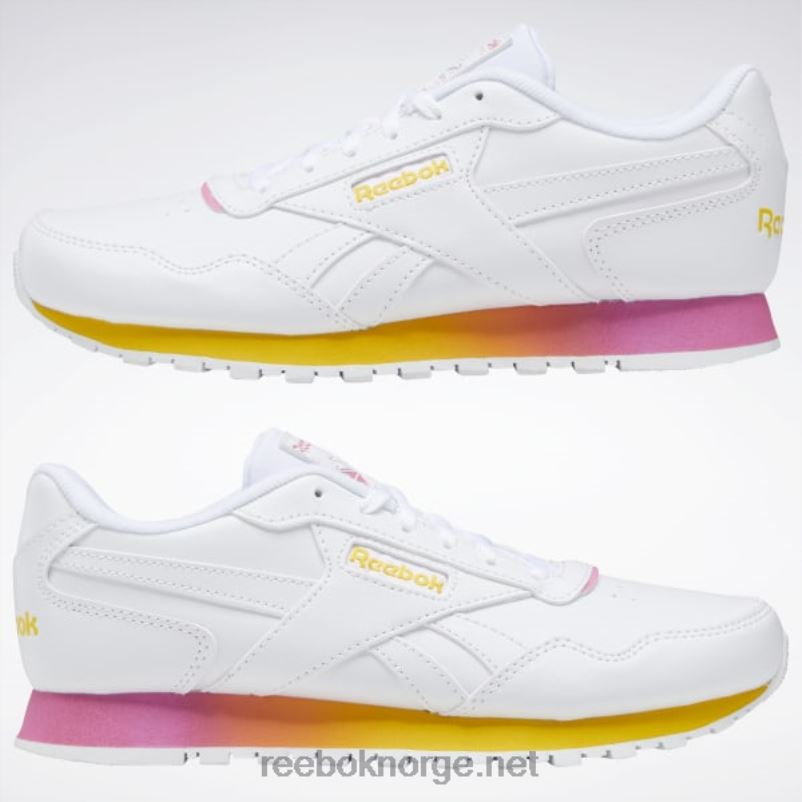 ftwr hvit/ekte rosa/alltid gul 2X42N826 Reebok klassiske harman run damesko - Bilde 9
