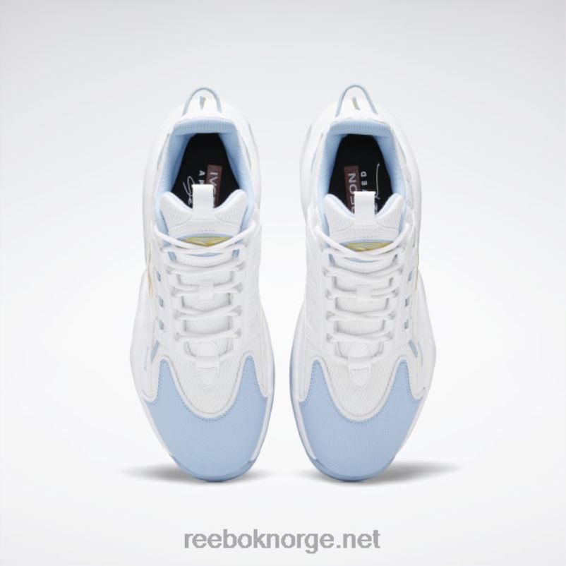 ftwr hvit/flytende blå/giftig gul 2X42N62 Reebok løsning mid basketball sko - Bilde 6
