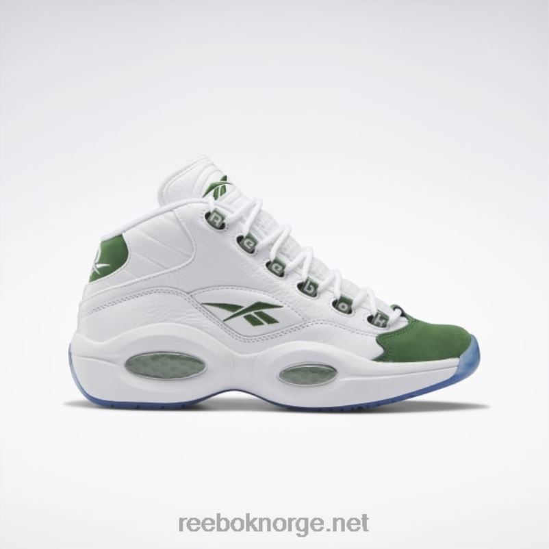 ftwr_hvit_furugronn_2x42n490_reebok_sporsmal_midt_basketball_sko.jpg ftwr hvit/furugrønn 2X42N490 Reebok spørsmål midt basketball sko - Bilde 1