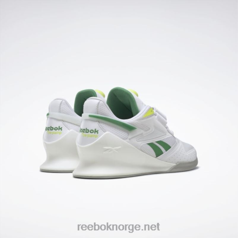 ftwr hvit/glengrønn/solsyregul 2X42N1085 Reebok legacy lifter iii vektløftersko for menn - Bilde 4