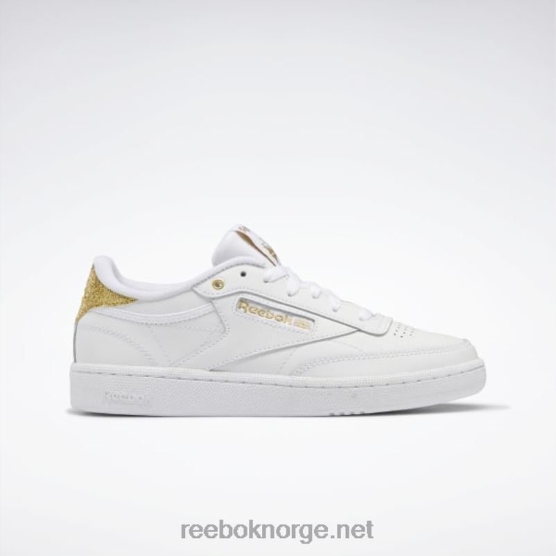ftwr_hvit_gull_met_2x42n404_reebok_club_c_85_damesko.jpg ftwr hvit/gull met. 2X42N404 Reebok club c 85 damesko - Bilde 1
