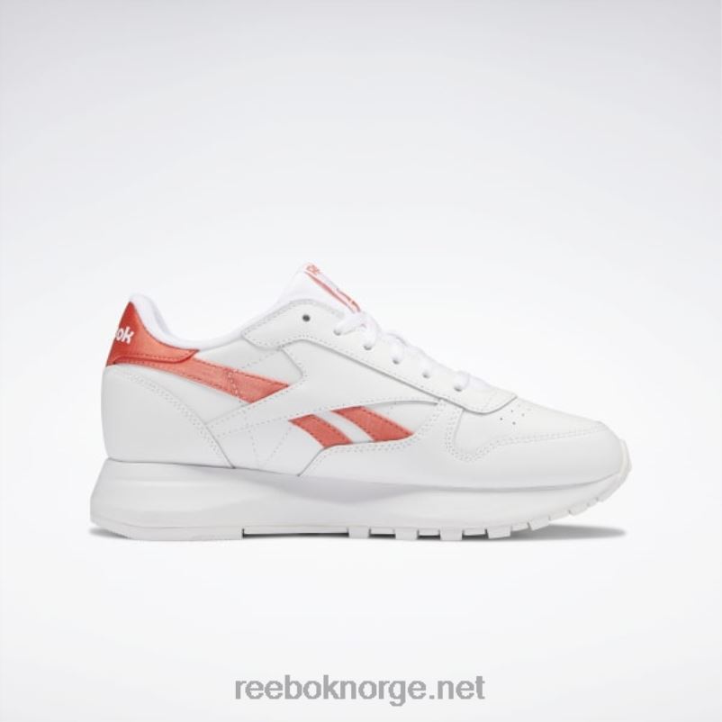 ftwr hvit/halvoransje bluss 2X42N290 Reebok klassiske skinn sp damesko - Bilde 4