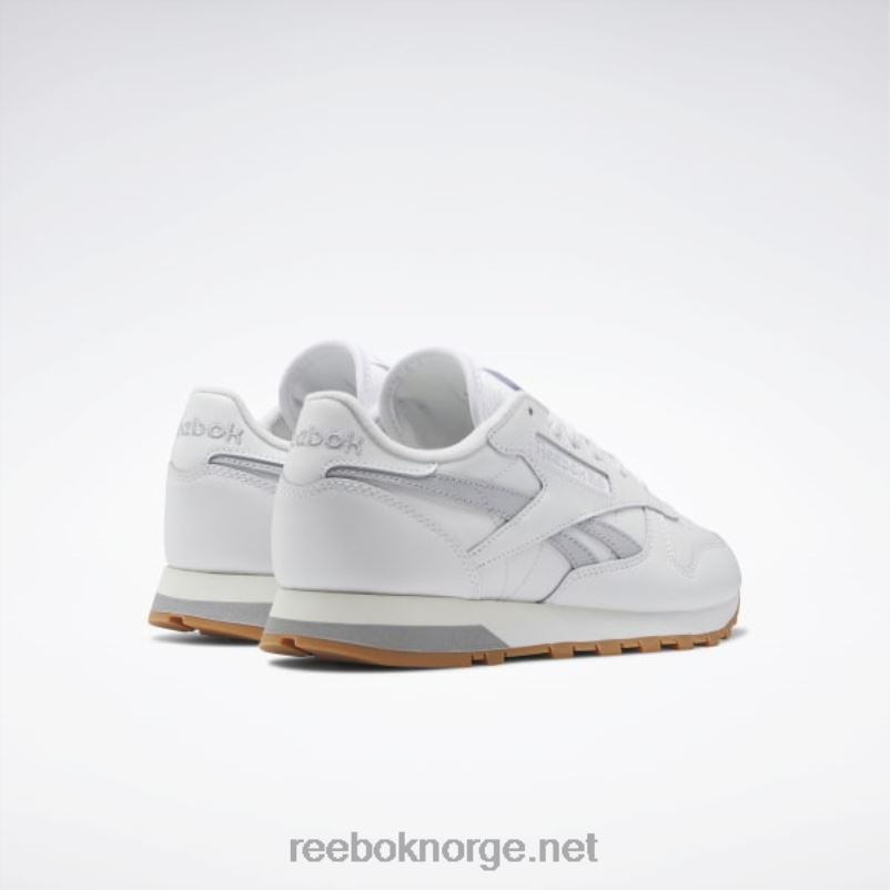 ftwr hvit/kaldgrå 2/kritt 2X42N223 Reebok klassiske damesko i skinn - Bilde 4