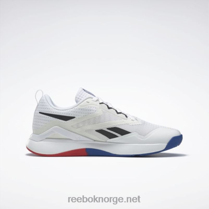 ftwr hvit/kaldgrå 6/kjerne sort 2X42N1139 Reebok nanoflex tr 2.0 treningssko for menn - Bilde 4