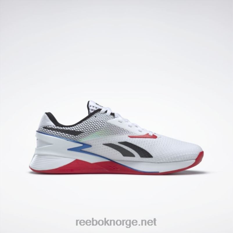 ftwr hvit/kjernesort/vektorblå 2X42N40 Reebok nano x3 sko - Bilde 3