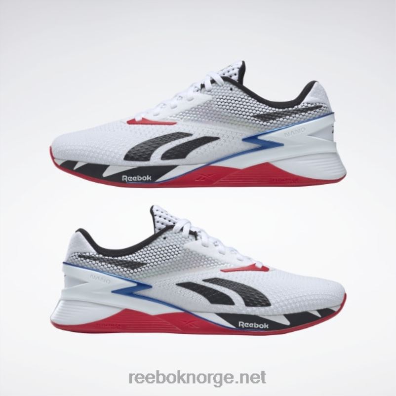 ftwr hvit/kjernesort/vektorblå 2X42N40 Reebok nano x3 sko - Bilde 10