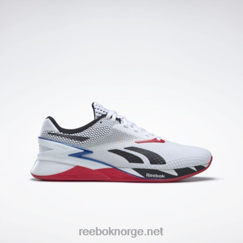 ftwr_hvit_kjernesort_vektorbla_2x42n40_reebok_nano_x3_sko.jpg ftwr hvit/kjernesort/vektorblå 2X42N40 Reebok nano x3 sko - Bilde 1