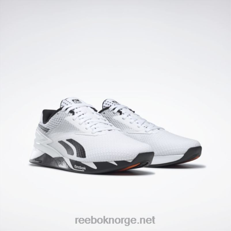 ftwr hvit/kjernesvart/smash oransje s23-r 2X42N41 Reebok nano x3 sko - Bilde 4