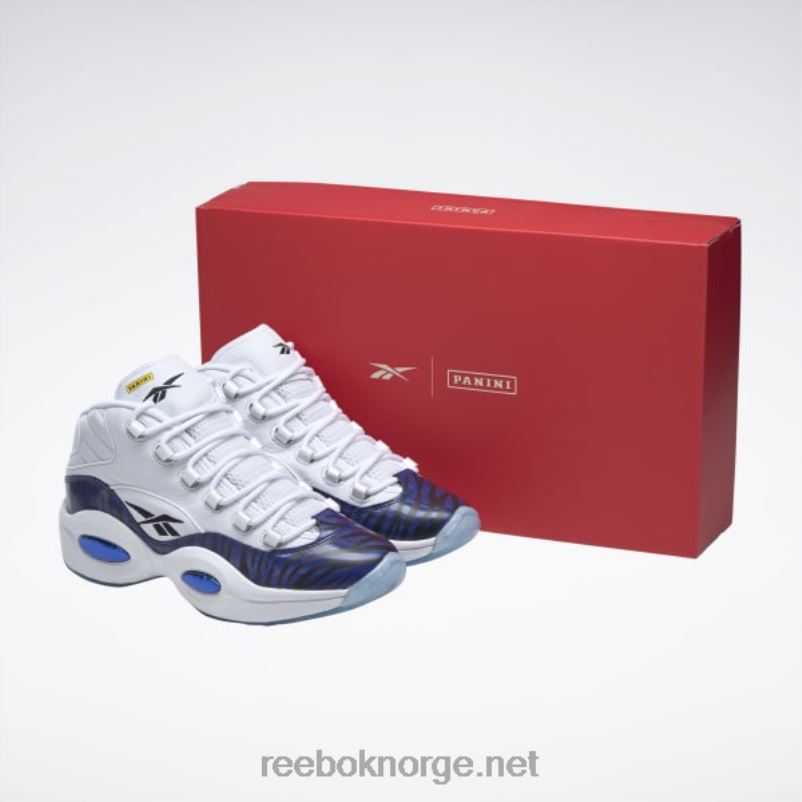 ftwr hvit/klassisk kobolt/kjerne sort 2X42N48 Reebok panini spørsmål midt basketball sko - Bilde 11