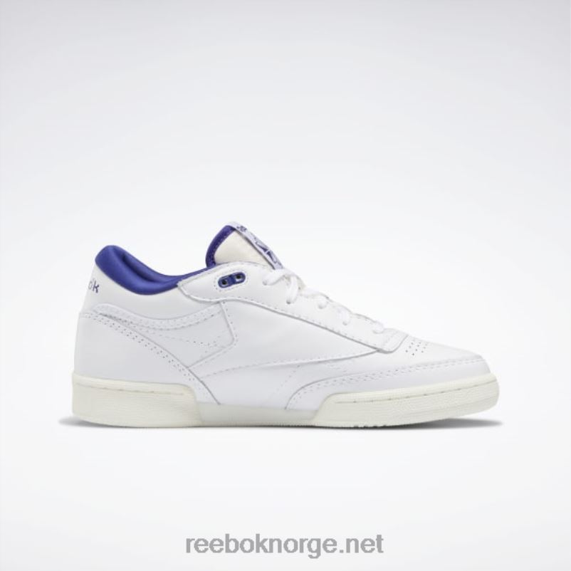 ftwr hvit/kritt/fet lilla 2X42N546 Reebok club c mid ii vintage sko - Bilde 2