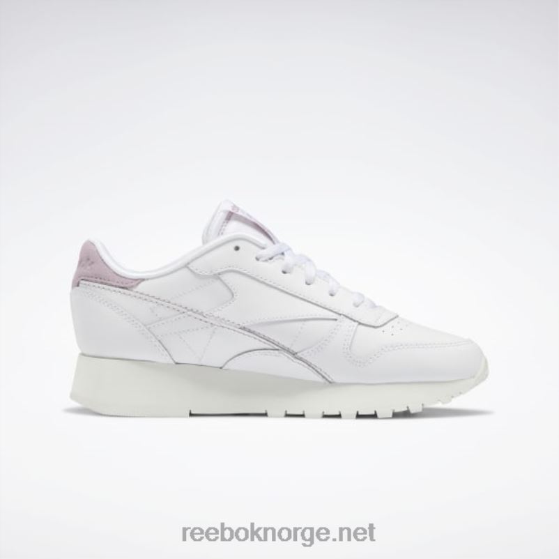ftwr hvit/kritt/infundert lilla 2X42N209 Reebok klassisk skinn gjør det til dine damesko - Bilde 3