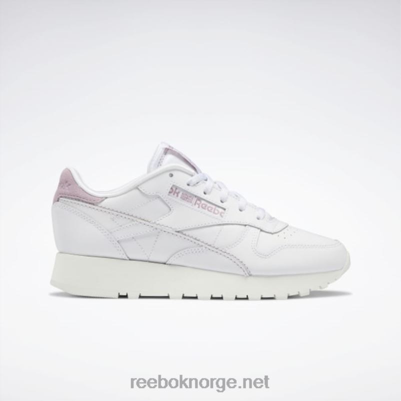 ftwr hvit/kritt/infundert lilla 2X42N209 Reebok klassisk skinn gjør det til dine damesko - Bilde 1