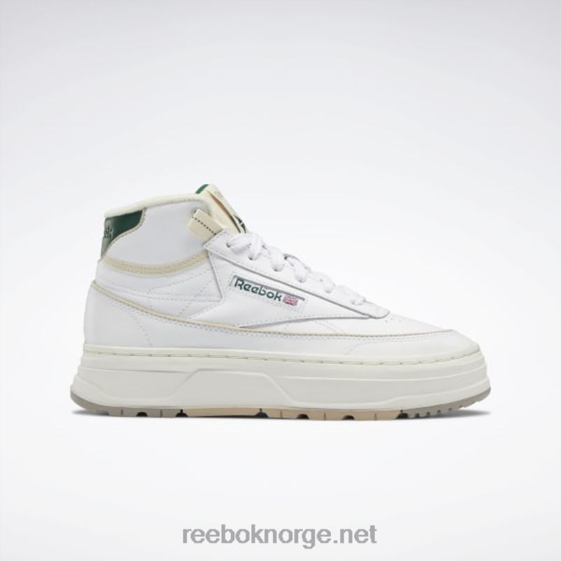 ftwr_hvit_kritt_mork_gronn_2x42n61_reebok_club_c_geo_mid_damesko.jpg ftwr hvit/kritt/mørk grønn 2X42N61 Reebok club c geo mid damesko - Bilde 1