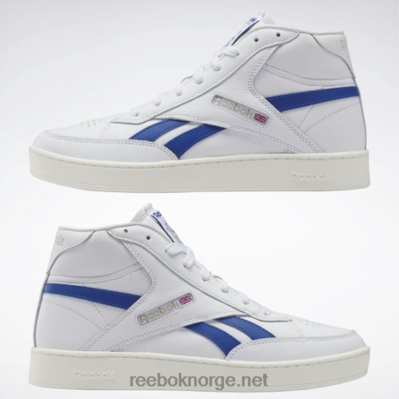 ftwr hvit/kritt/vektorblå 2X42N378 Reebok club c 85 form hi sko - Bilde 9