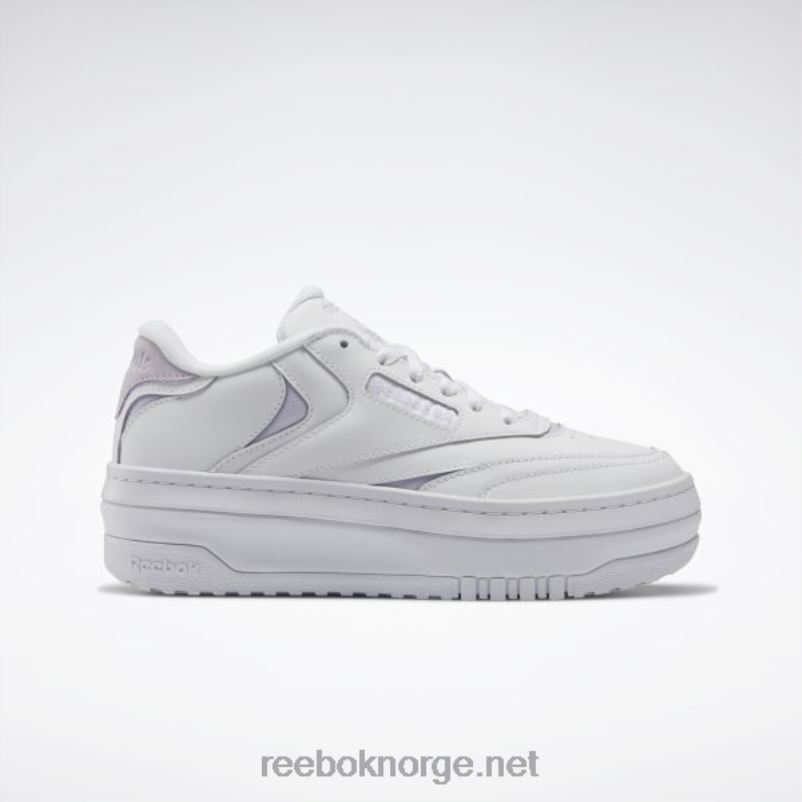 ftwr_hvit_lysende_syrin_2x42n52_reebok_club_c_ekstra_damesko.jpg ftwr hvit/lysende syrin 2X42N52 Reebok club c ekstra damesko - Bilde 1