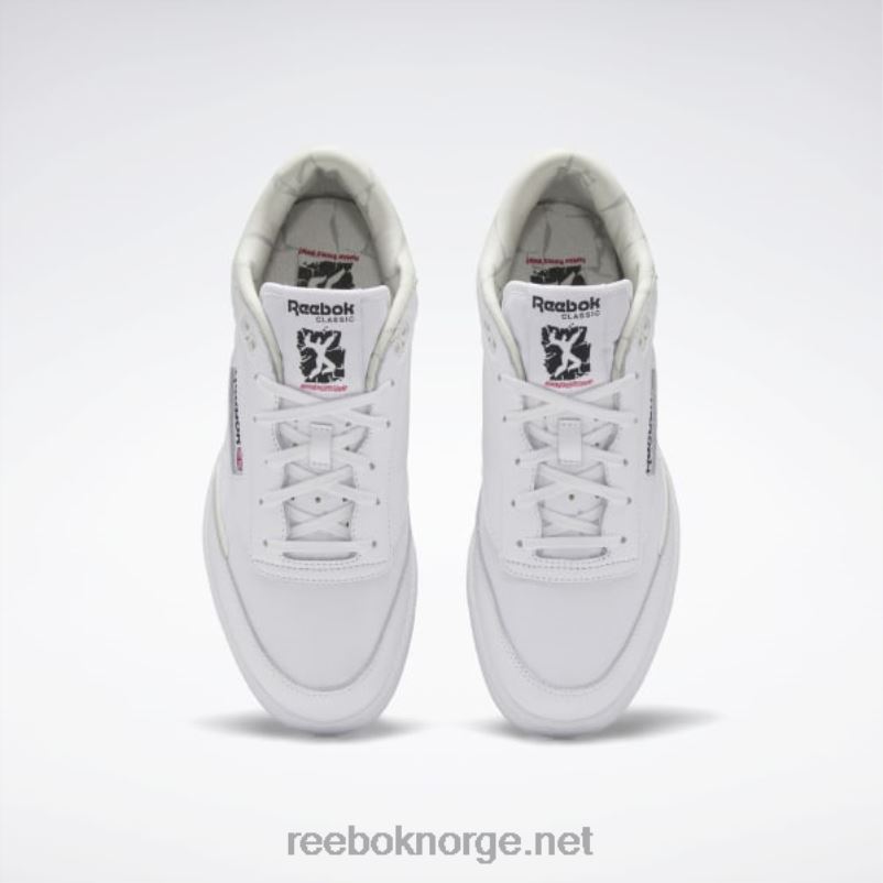 ftwr hvit/morgentåke 2X42N329 Reebok club c 85 mid ii sko - Bilde 6