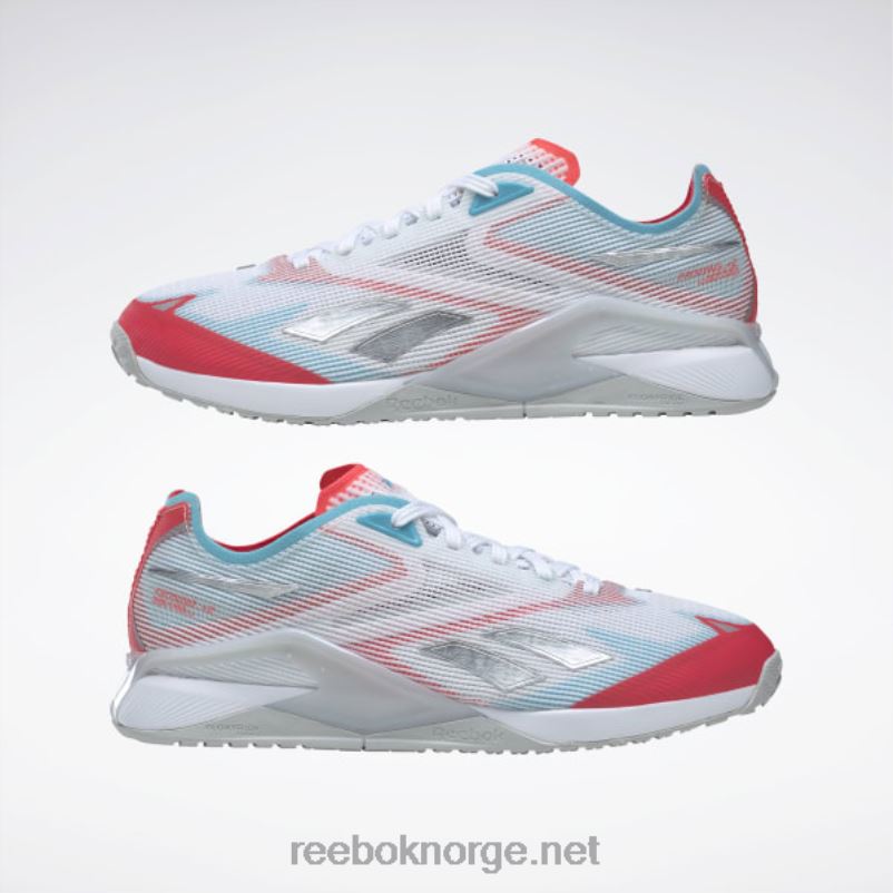 ftwr hvit/neonblå/neon kirsebær 2X42N207 Reebok nano x2 froning treningssko - Bilde 6