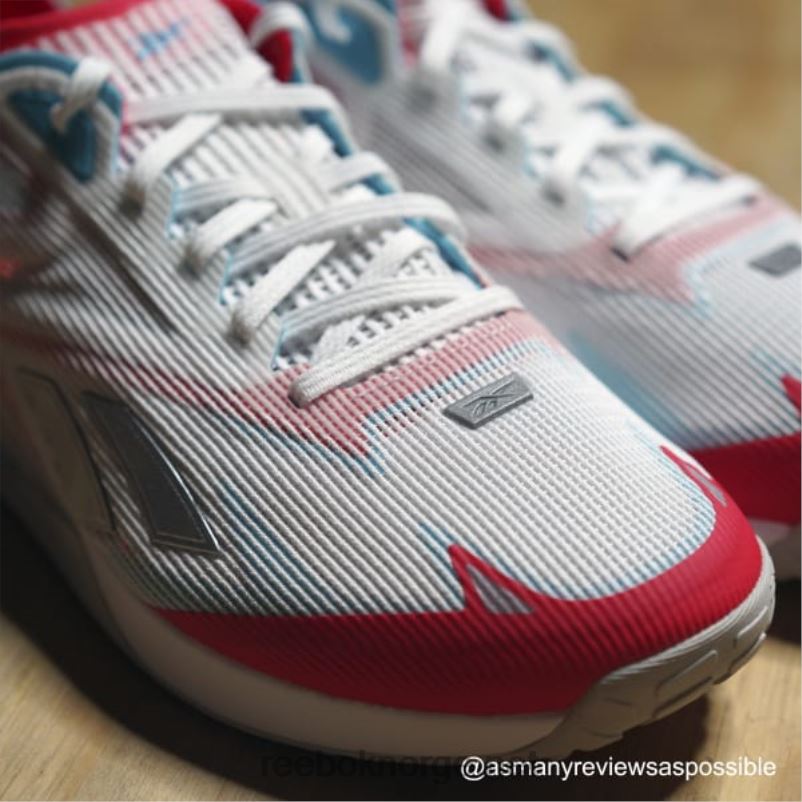 ftwr hvit/neonblå/neon kirsebær 2X42N207 Reebok nano x2 froning treningssko - Bilde 9