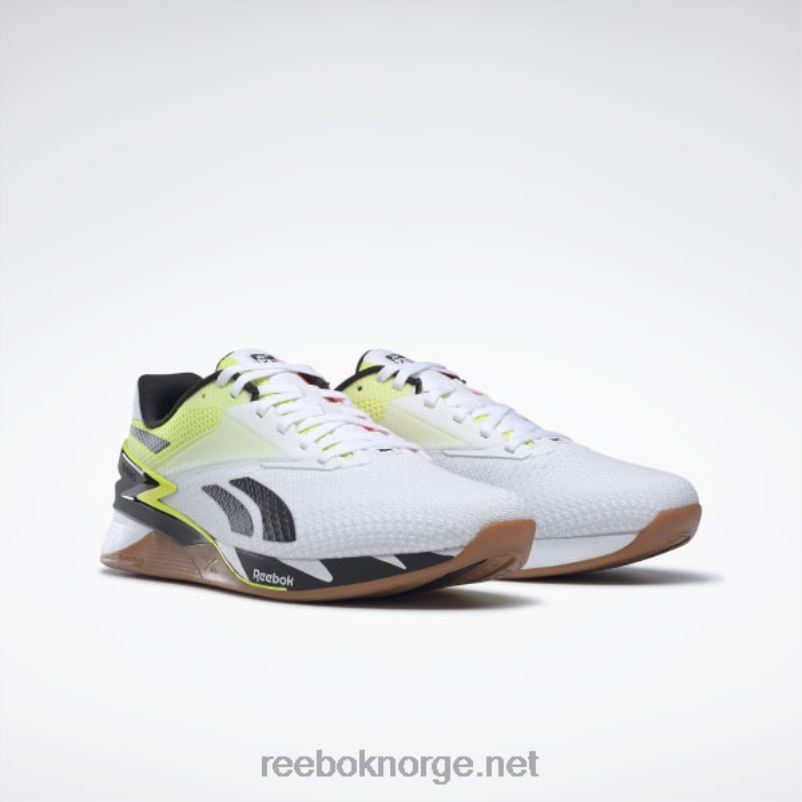 ftwr hvit/oransje fakkel/solsyregul 2X42N25 Reebok nano x3 sko - Bilde 6