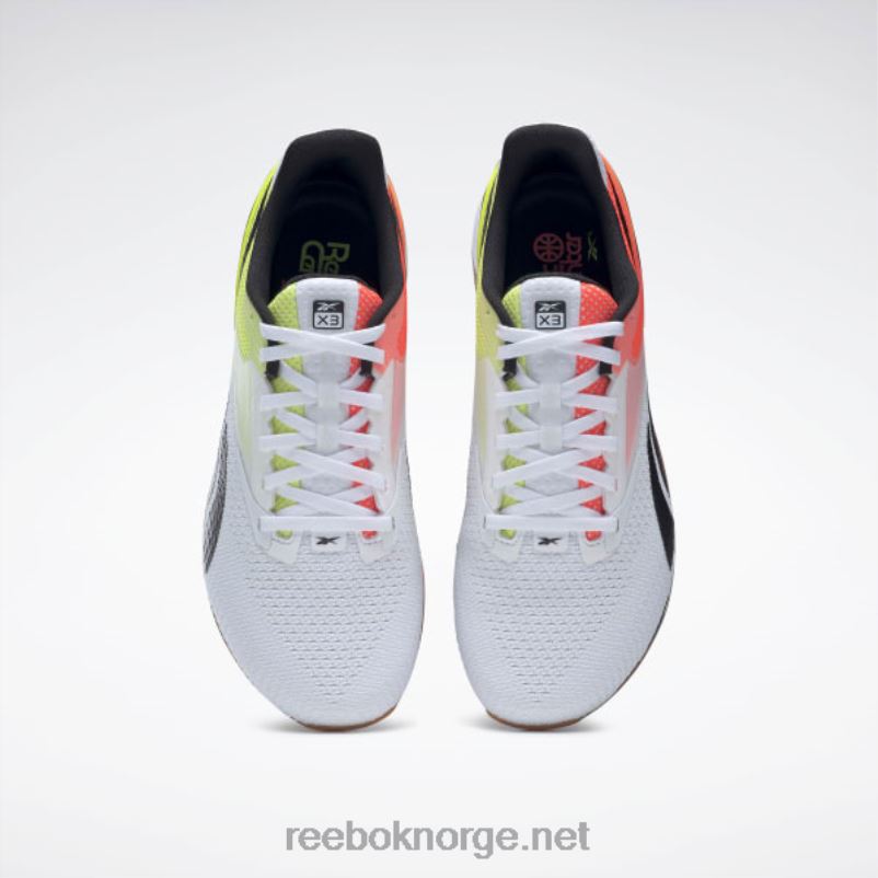 ftwr hvit/oransje fakkel/solsyregul 2X42N25 Reebok nano x3 sko - Bilde 9