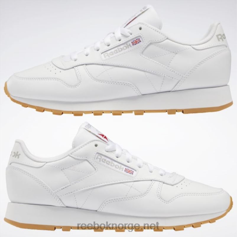 ftwr hvit/ren grå 3/reebok gummigummi-03 2X42N26 Reebok klassiske skinnsko - Bilde 3