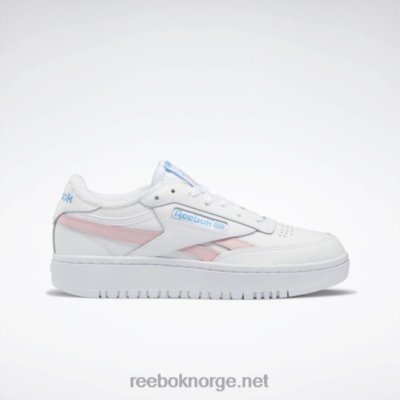 ftwr_hvit_rosa_glod_stralende_aqua_2x42n267_reebok_club_c_dobbel_hevn_damesko.jpg ftwr hvit/rosa glød/strålende aqua 2X42N267 Reebok club c dobbel hevn damesko - Bilde 1