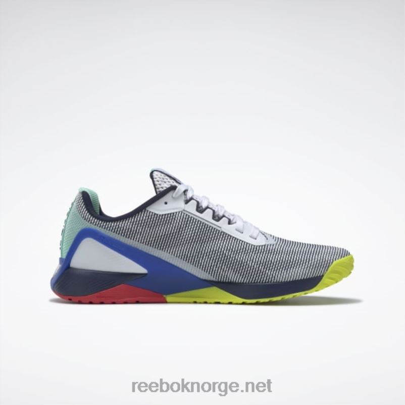 ftwr hvit/vektor marine/baneblå 2X42N1087 Reebok nano x1 grit treningssko for menn - Bilde 2