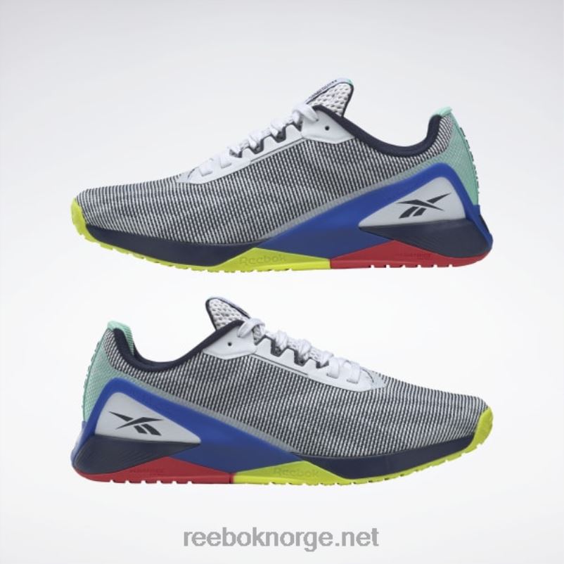 ftwr hvit/vektor marine/baneblå 2X42N1087 Reebok nano x1 grit treningssko for menn - Bilde 9