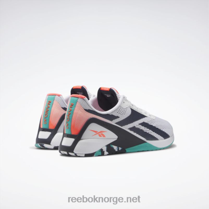 ftwr hvit/vektor marine/klassisk blågrønn 2X42N1042 Reebok nano x1 treningssko for menn - Bilde 4