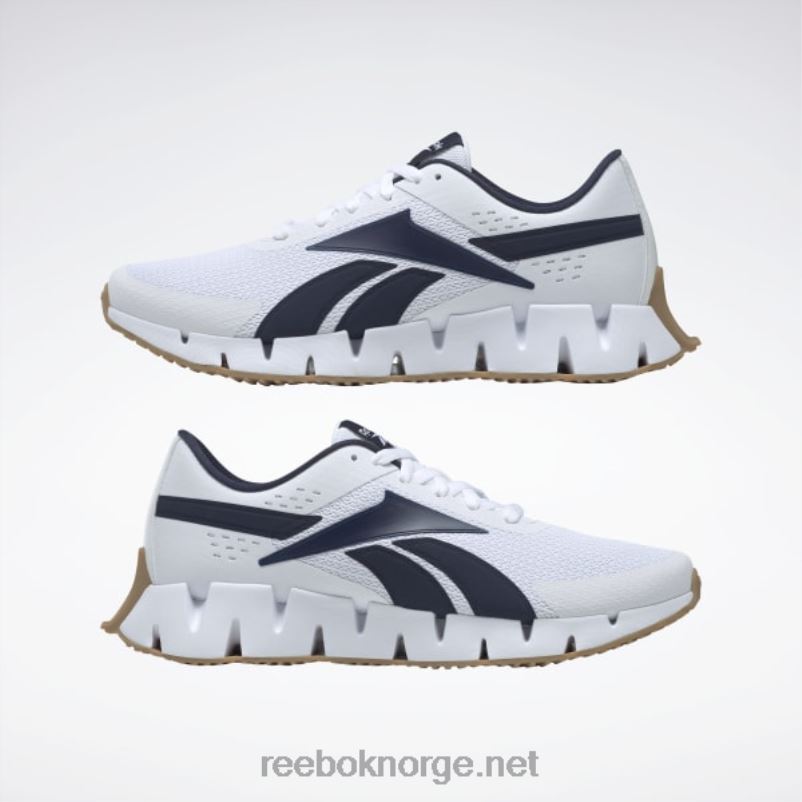 ftwr hvit/vektor navy/reebok gummigummi-04 2X42N1038 Reebok zig dynamica 2 herresko - Bilde 3