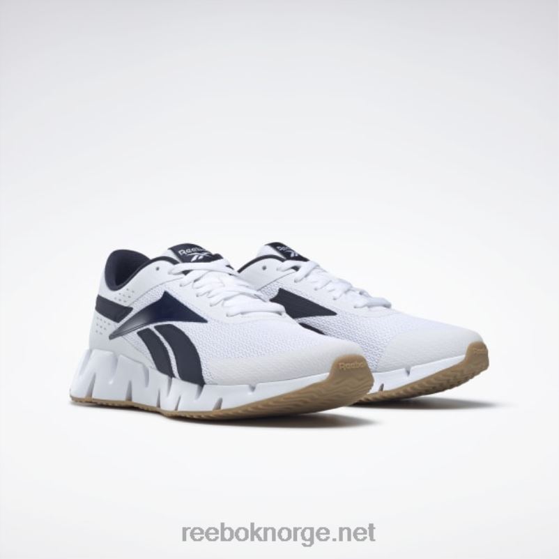 ftwr hvit/vektor navy/reebok gummigummi-04 2X42N1038 Reebok zig dynamica 2 herresko - Bilde 5