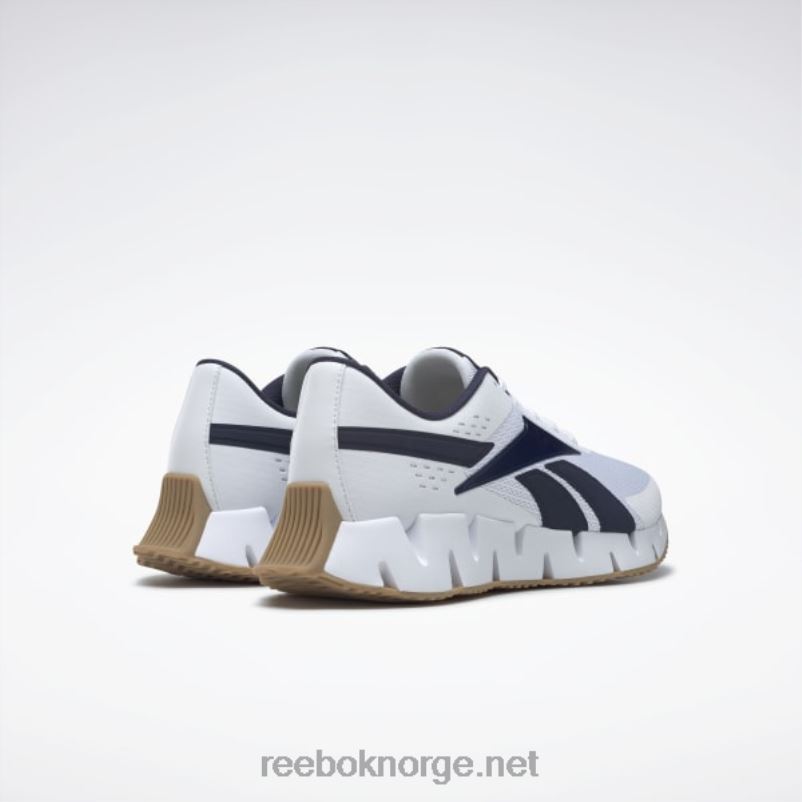 ftwr hvit/vektor navy/reebok gummigummi-04 2X42N1038 Reebok zig dynamica 2 herresko - Bilde 6