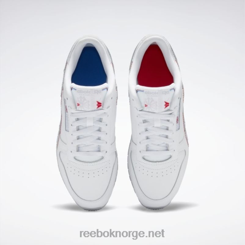 ftwr hvit/vektorblå 2X42N224 Reebok klassisk skinn gjør det til dine sko - Bilde 7
