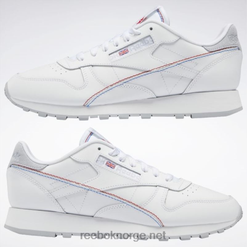 ftwr hvit/vektorblå 2X42N224 Reebok klassisk skinn gjør det til dine sko - Bilde 10