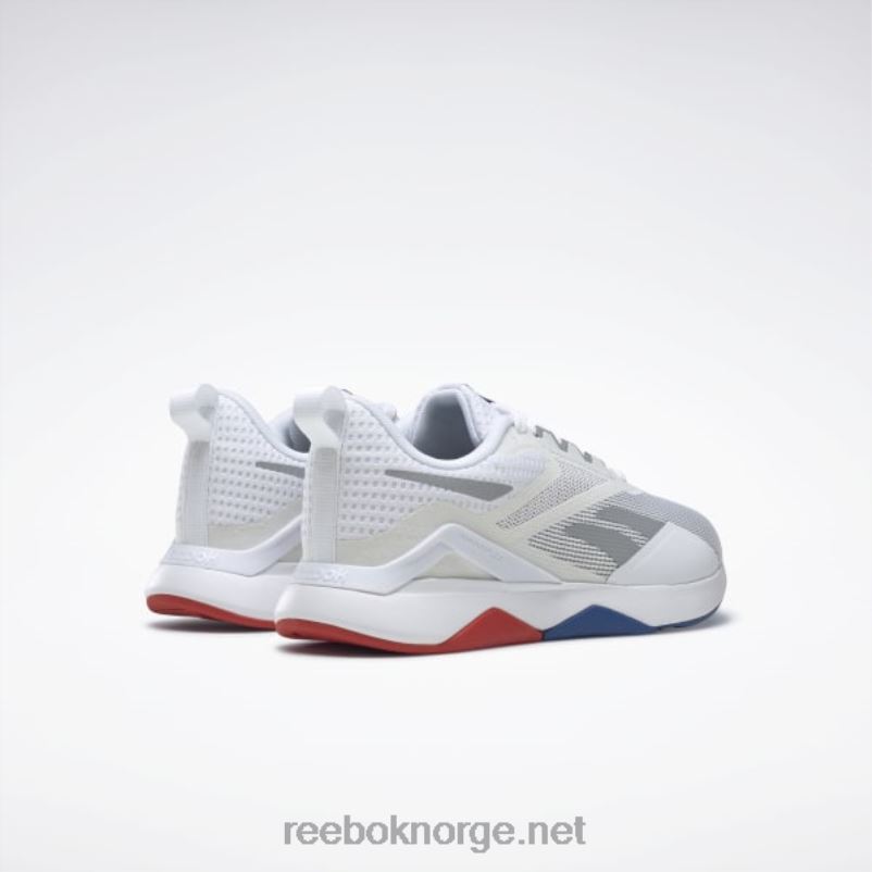ftwr hvit/vektorblå/vektorrød 2X42N183 Reebok nanoflex tr 2.0 treningssko for kvinner - Bilde 4